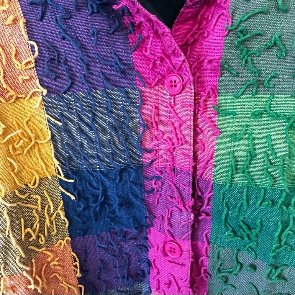 Silver Stream Boho Patchwork Women's Jacket Size L - image 5